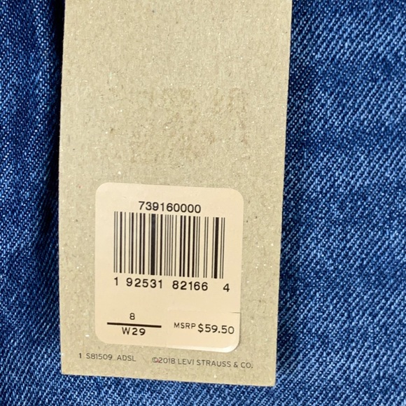 Levi’s deconstructed denim mini skirt size 8 NWT - Picture 7 of 11